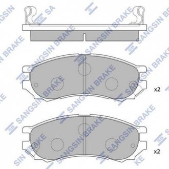 Кт. Тормозные колодки Hi-Q (SANGSIN) SP1128