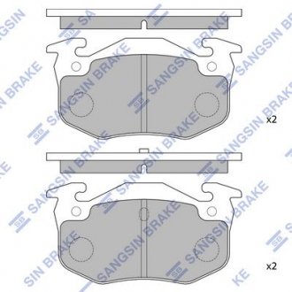 Колодка торм. RENAULT MEGANE задн. (SANGSIN) SANGSIN Hi-Q (SANGSIN) SP1242