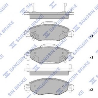 Колодка гальм. TOYOTA YARIS (_CP10) 03 - передн. (SangSin) SANGSIN Hi-Q (SANGSIN) SP1419