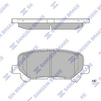 Кт. Тормозные колодки Hi-Q (SANGSIN) SP1461A