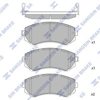 Колодки тормозные дисковые SANGSIN Hi-Q (SANGSIN) SP1492