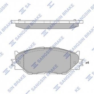 Комплект тормозных колодок. Hi-Q (SANGSIN) SP1543