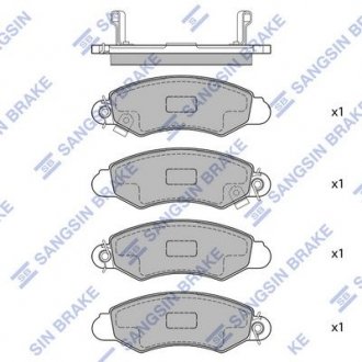 Колодки тормозные дисковые SANGSIN Hi-Q (SANGSIN) SP1598