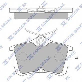 Кт. Тормозные колодки Hi-Q (SANGSIN) SP1635