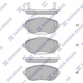 Колодки тормозные дисковые SANGSIN Hi-Q (SANGSIN) SP1700