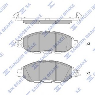 Кт. Гальмівні колодки Hi-Q (SANGSIN) SP1713