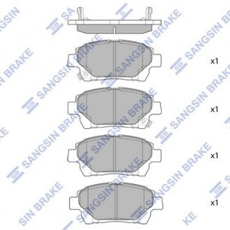 Колодки тормозные дисковые SANGSIN Hi-Q (SANGSIN) SP1718