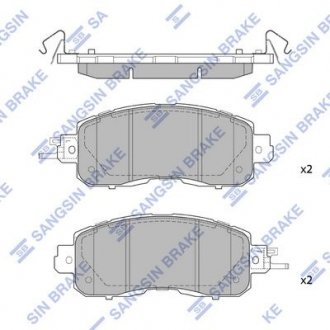 Тормозные колодки (дисковые) передние SANGSIN Hi-Q (SANGSIN) SP1765