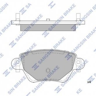 Кт. Тормозные колодки Hi-Q (SANGSIN) SP2031