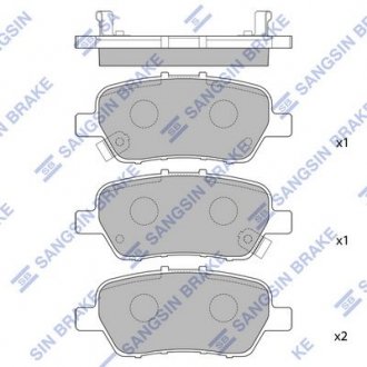 Кт. Тормозные колодки Hi-Q (SANGSIN) SP2104