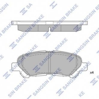 Колодка гальм. диск. TOYOTA HIGHLANDER задн. (SANGSIN) Hi-Q (SANGSIN) SP2136