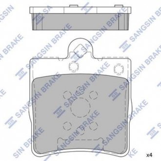 Комплект тормозных колодок из 4 шт. дисков Hi-Q (SANGSIN) SP2208