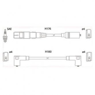 Дроти запалення, набір HITACHI 134766