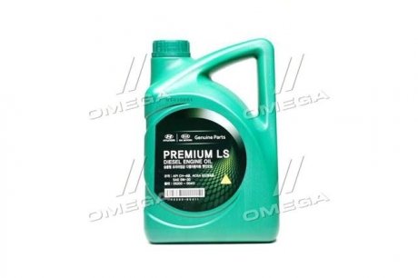 Масло моторн. Mobis Premium LS Diesel 5W-30 API CH-4, ACEA A3/B4, 05200-00411 (Канистра 4л) HYUNDAI Hyundai/Kia/Mobis 0520000411 (фото 1)