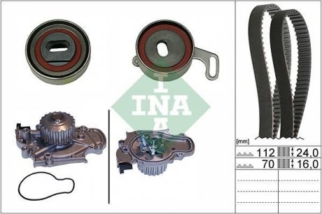 Комплект (ремінь+ролики+помпа) INA 530 0514 30