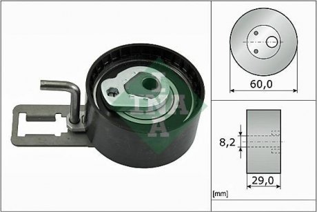 Натяжитель ремня ГРМ, 1.5 TDCi Tourneo Curier INA 531088310