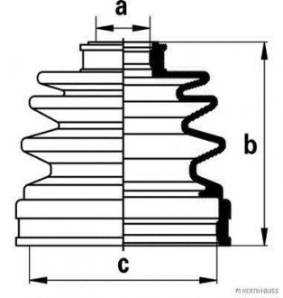 Пыльник приводного вала.) HERTH+BUSS JAKOPARTS J2883014