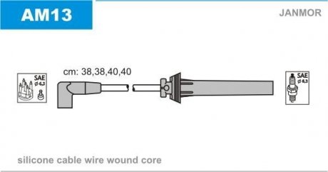 Проволока зажигания, набор Janmor AM13