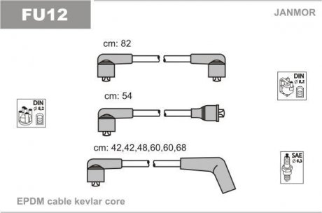 Провід В/В Ford Granada/Sierra 2.3/2.8 Janmor FU12