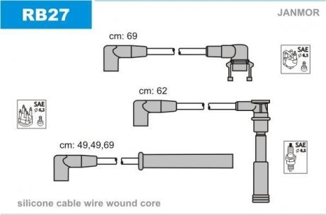 Дроти запалення, набір Janmor RB27
