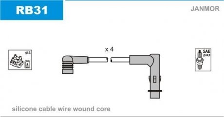 Проволока зажигания, набор Janmor RB31