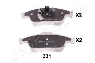 Колодки тормозные RENAULT P. MEGANE 08- JAPANPARTS PA031AF