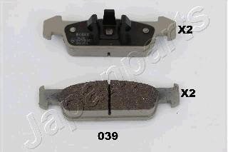 Колодки тормозные DACIA P. LOGAN 1,2 12- JAPANPARTS PA039AF