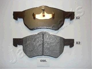 Тормозные колодки, дисковый тормоз (набор) JAPANPARTS PA096AF