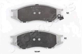 Гальмівні колодки, дискове гальмо (набір) JAPANPARTS PA150AF (фото 1)