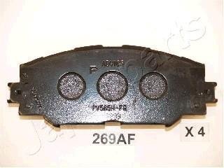 Тормозные колодки, дисковый тормоз (набор) JAPANPARTS PA269AF (фото 1)