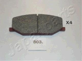 Комплект тормозных колодок, дисковый тормоз PA-803AF JAPANPARTS PA803AF (фото 1)