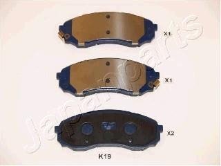 Тормозные колодки, дисковый тормоз (набор) JAPANPARTS PAK19AF