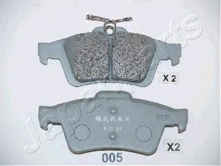 Тормозные колодки, дисковый тормоз (набор) JAPANPARTS PP005AF