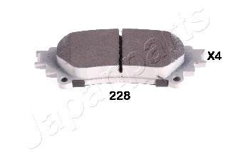 Колодки тормозные LEXUS T. RX 09- JAPANPARTS PP228AF (фото 1)