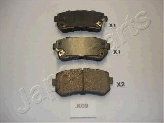 Тормозные колодки, дисковый тормоз (набор) JAPANPARTS PPK09AF