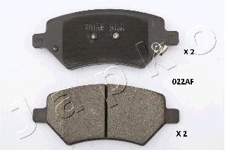 Комплект тормозных колодок, дисковый механизм JAPKO 50022