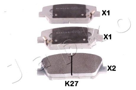 Гальмівні колодки (набір) JAPKO 50K27