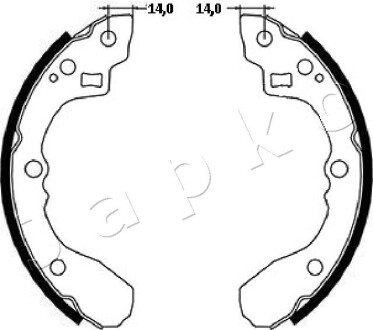 Тормозные колодки.) JAPKO 55398