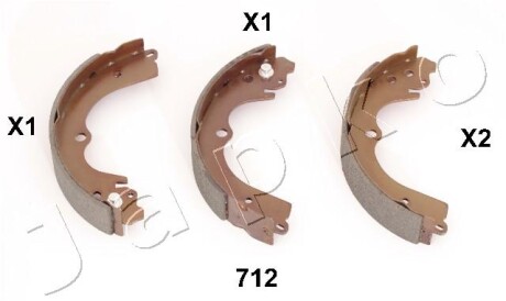 Гальмівні накладки JAPKO 55712