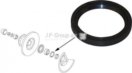 Уплотняющее кольцо вала, подшипника ступицы колеса (QUINTON HAZELL) JP GROUP 1142000400