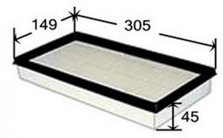 ФІЛЬТР ПОВІТРЯ JS ASAKASHI A1505