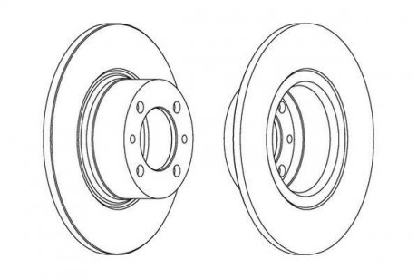 Гальмівний диск Jurid 561074J (фото 1)