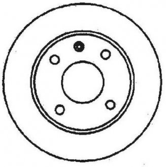 Диск тормозной GOLF I/II/III/POLO 239mm /P/ PASSAT/CORDOBA/IBIZA Jurid 561141JC