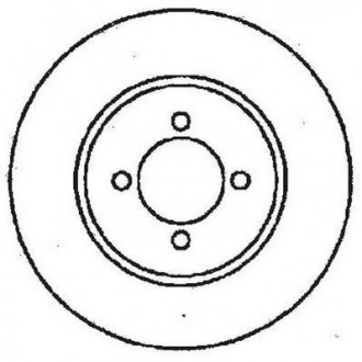 Гальмівний диск Jurid 561375JC