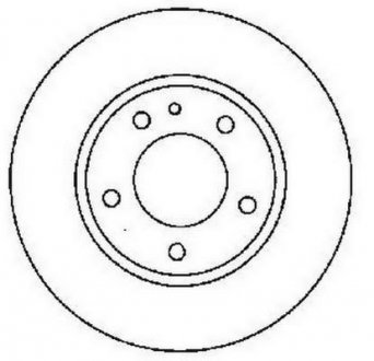 Диск тормозной ALFA 147/156/164 284mm /P/ Jurid 561520JC (фото 1)