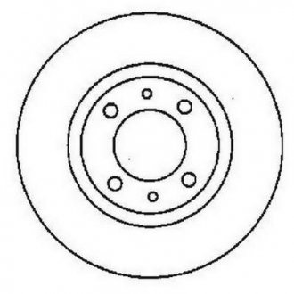 Диск тормозной LAGUNA/SAFRANE 265mm /T/ /4 otwory/ Jurid 561595JC