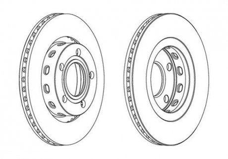 Гальмівний диск Jurid 562176JC