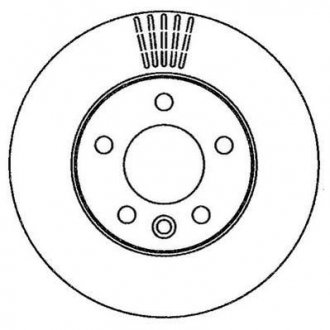 Диск тормозной VW T5/TOUAREG 294/22mm Jurid 562262JC (фото 1)