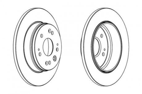 Гальмівний диск Jurid 562284JC