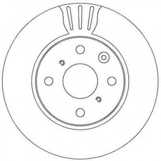 Диск тормозной C1 P107 AYGO Jurid 562311JC